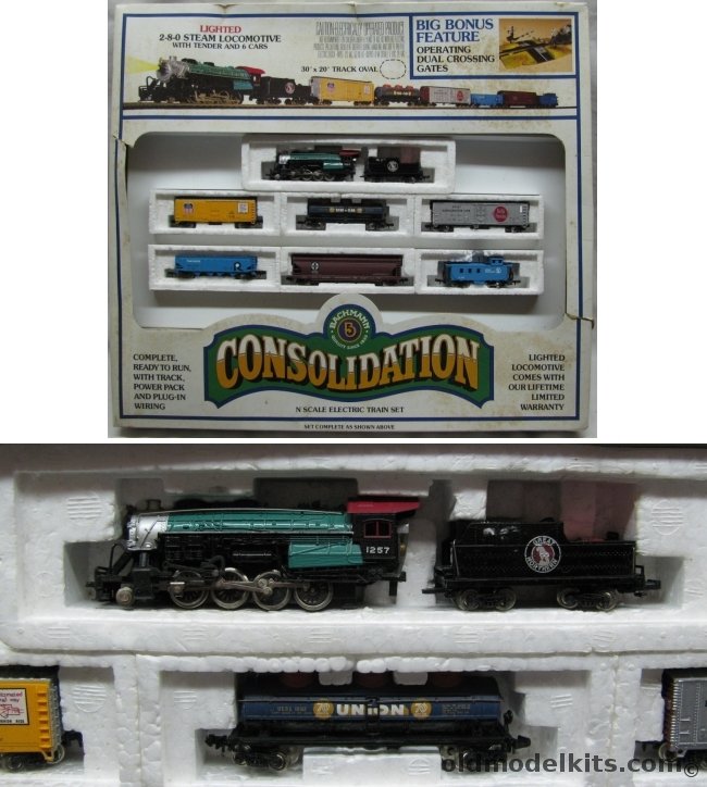 Bachmann N Consolidation N Scale Electric Train Set, 50-4410 plastic model kit